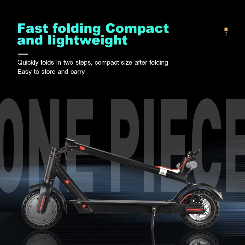 Prysez S1 folded scooter next to a desk